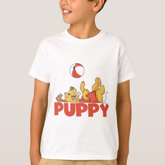 Le chiot joue des T-shirts et des cadeaux (Devant)