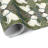 Le chiot le plus costaud du monde ! Papier cadeau (Coin rond)