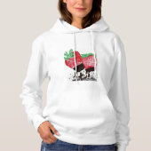 Le chocolat a couvert le sweat - shirt à capuche (Devant)