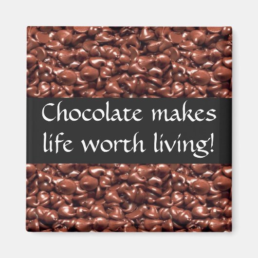 Le chocolat fait vivre les Magnets vivants (Devant)