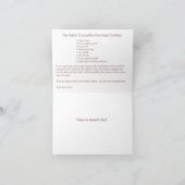 Le chocolat NO--font la carte de voeux cuire au (Intérieur)