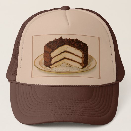 Le chocolat vintage a glacé le casquette de (Devant)