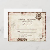 Le Chocolatier - Rose, carte RSVP (Devant / Derrière)