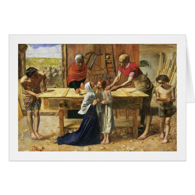 Le Christ dans la boutique de charpentier de son p (Devant horizontal)