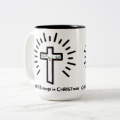Le Christ dans la Mug de Noël (Devant gauche)