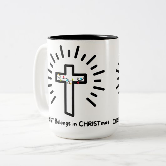 Le Christ dans la Mug de Noël (Devant gauche)