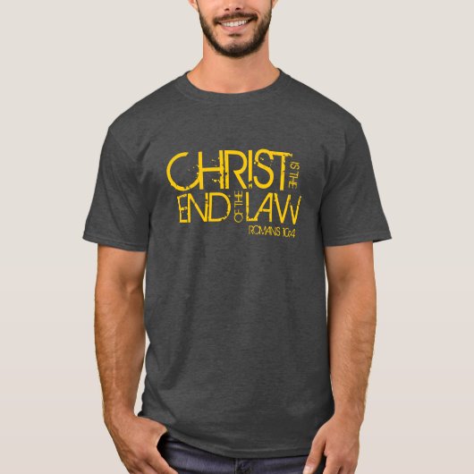 Le Christ est l'extrémité du T-shirt de vers de (Devant)