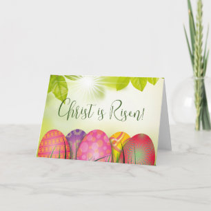 Le Christ est ressuscité ! Carte de Pâques