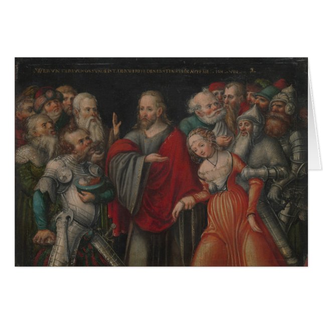 Le Christ et l'adultère (Devant horizontal)