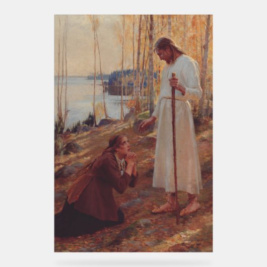 Le Christ et Marie-Madeleine par Albert Edelf (Recto)