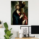 Le Christ porte la croix (Lumière 1) Poster (Bureau à domicile)