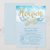 Le ciel a envoyé une invitation au Baby shower (Devant / Derrière)