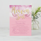 Le ciel a envoyé une invitation au Baby shower (Debout devant)