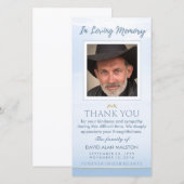 Le Ciel Bleu Paisible En Carte de remerciements Mé (Devant / Derrière)