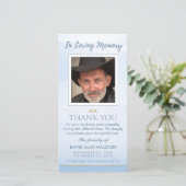 Le Ciel Bleu Paisible En Carte de remerciements Mé (Debout devant)