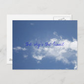 LE CIEL EST LA CARTE POSTALE LIMITE (Devant / Derrière)