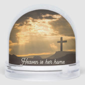 Le ciel est sa maison Croix Soeur Photo Snow Globe (Arrière)