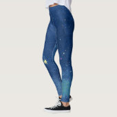 Le ciel étoilé Capri Leggings (Gauche)