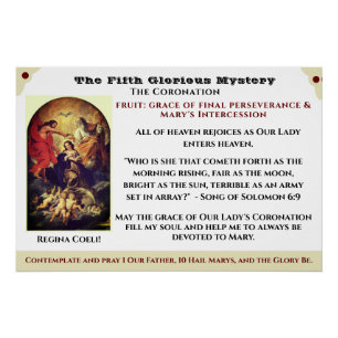 Le cinquième poster glorieux sur le mystère