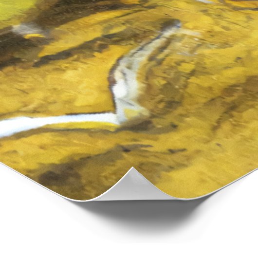 Le citron au citron lune | AI Art Poster (Coin)