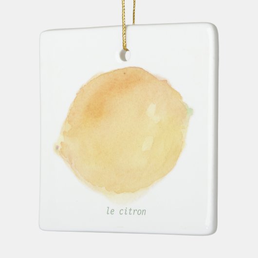 Le citron Ceramic Ornament (Links)