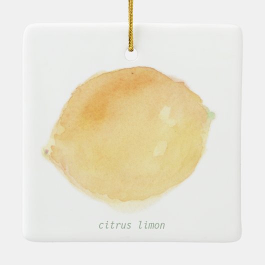 Le citron Ceramic Ornament (Achterkant)