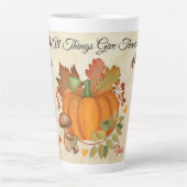 Le Citrouille de Thanksgiving Latte Mug (Devant)