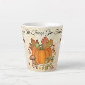 Le Citrouille de Thanksgiving Latte Mug (Devant)