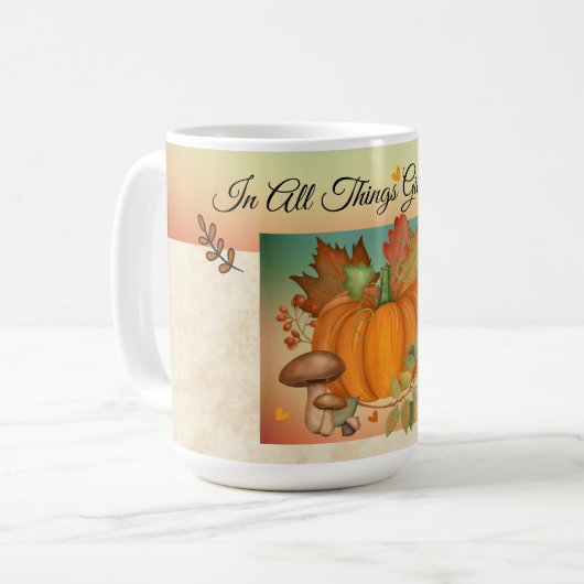 Le Citrouille de Thanksgiving Mug (Devant gauche)