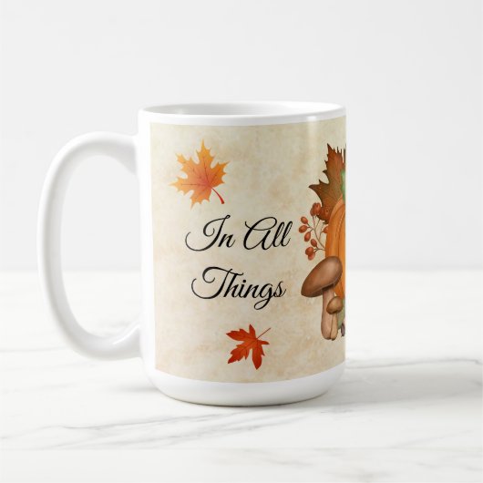 Le Citrouille de Thanksgiving Mug (Gauche)