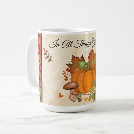 Le Citrouille de Thanksgiving Mug (Devant gauche)