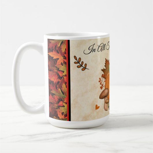 Le Citrouille de Thanksgiving Mug (Gauche)