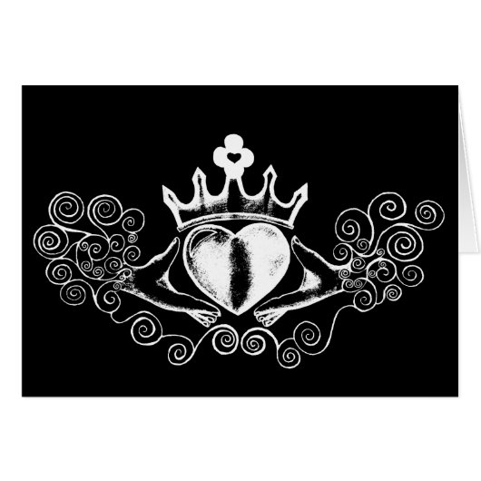 Le Claddagh (blanc) (Devant horizontal)