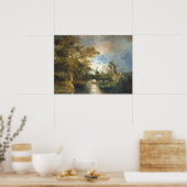 Le clair de lune sur le Yare - John Crome Poster d (Cuisine)