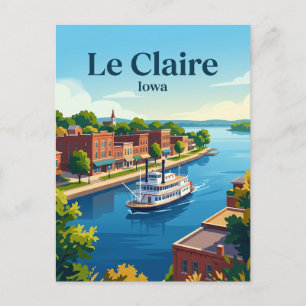 Le Claire Iowa Briefkaart