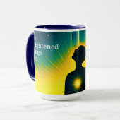 'Le Club des êtres éclairés' 15 oz de café Mug (Devant gauche)