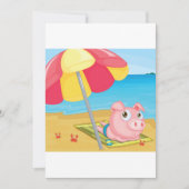 Le Cochon Sur La Plage Invitations (Devant)