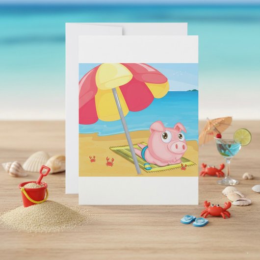 Le Cochon Sur La Plage Invitations