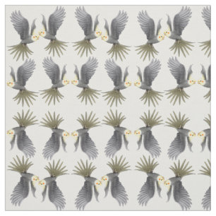 Le Cockatiel gris volant Parrots le tissu