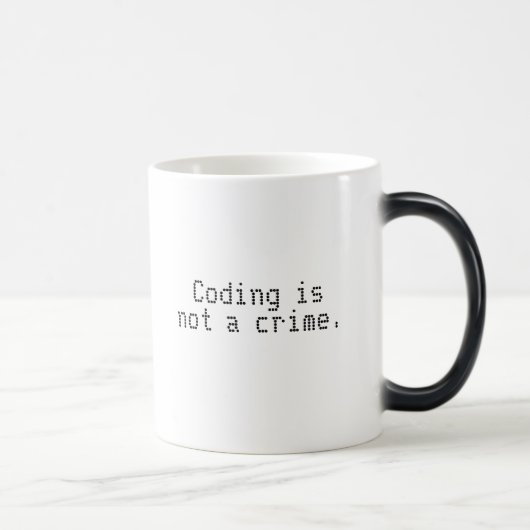 Le "codage n'est pas tasse changeante de couleur (Droite)