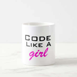 Le code aiment une tasse de fille