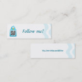 Le code de QR me suivent le modèle de carte de (Devant / Derrière)