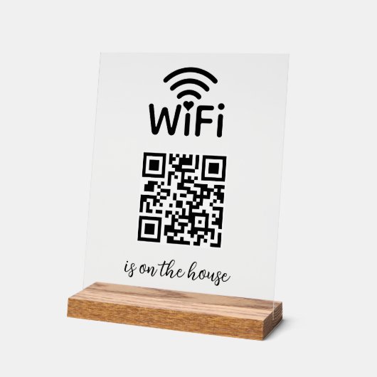 Le code QR Wifi Scan to Connect est sur la maison (Angle)