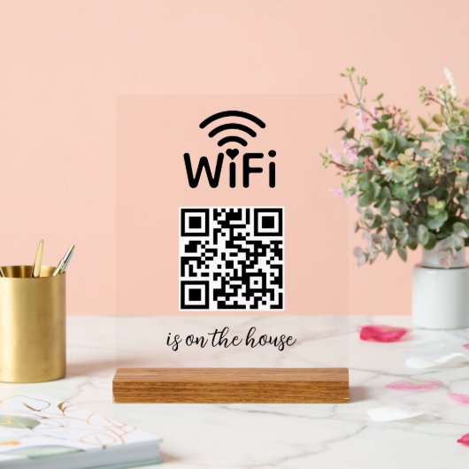 Le code QR Wifi Scan to Connect est sur la maison (Mariage)