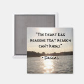 "Le coeur a des raisons..." Magnet (Recto/Verso)