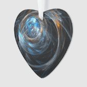 Le coeur acrylique de l'art Abstrait dans le monde (devant)