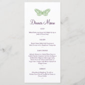 Le coeur bat Menu en vert (Devant)