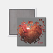 Le Coeur Croissant De L'Amour Magnet ! (Recto/Verso)