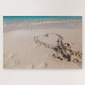 Le coeur dans le puzzle du sable (Horizontal)