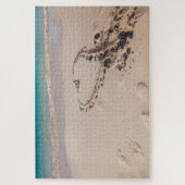 Le coeur dans le puzzle du sable (Vertical)